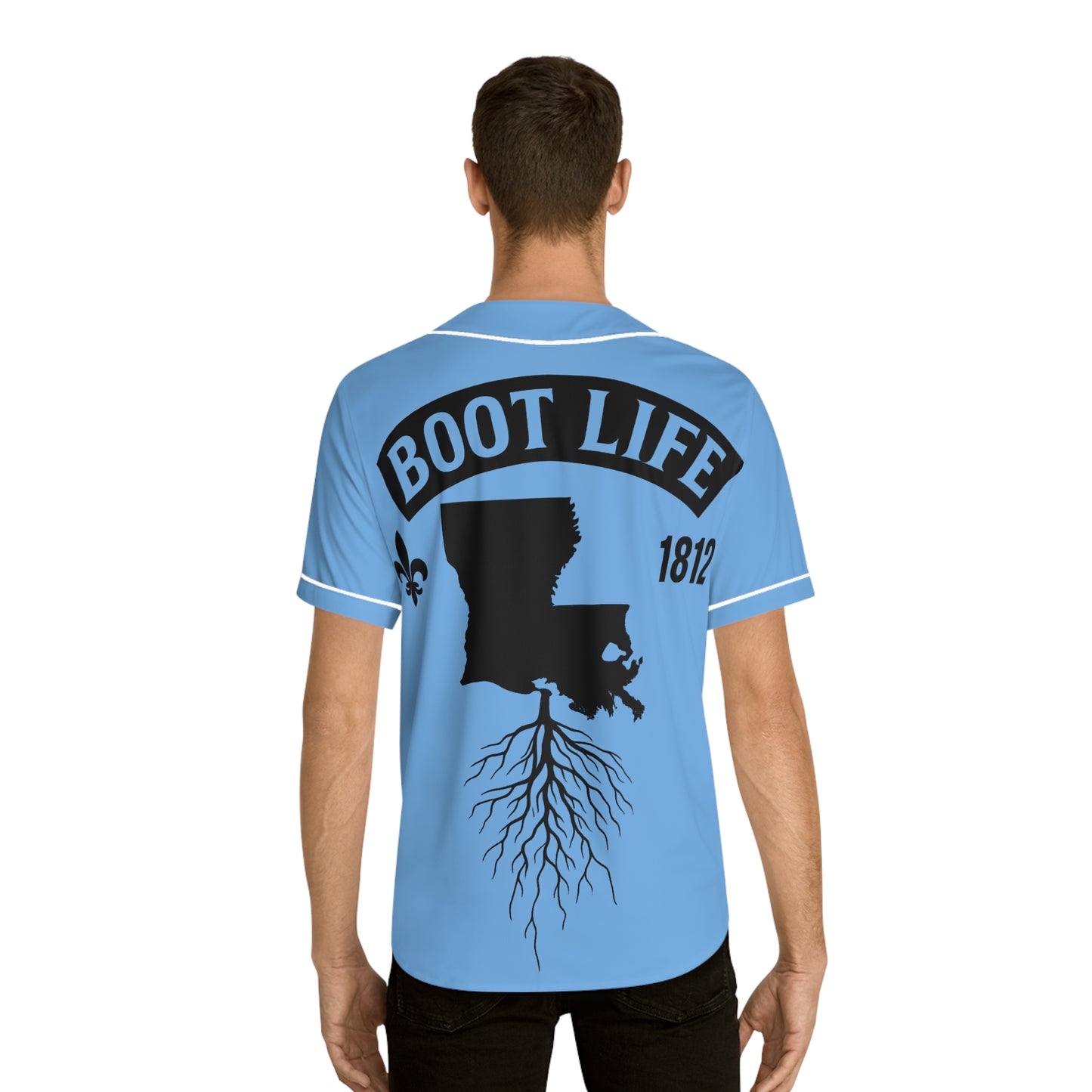 Louisiana Spirit Baseball Jersey, AOP Men's Tee, Rooted in Tradition, Gift for Sports Fans, Louisiana Pride Apparel, Summer Casual Wear