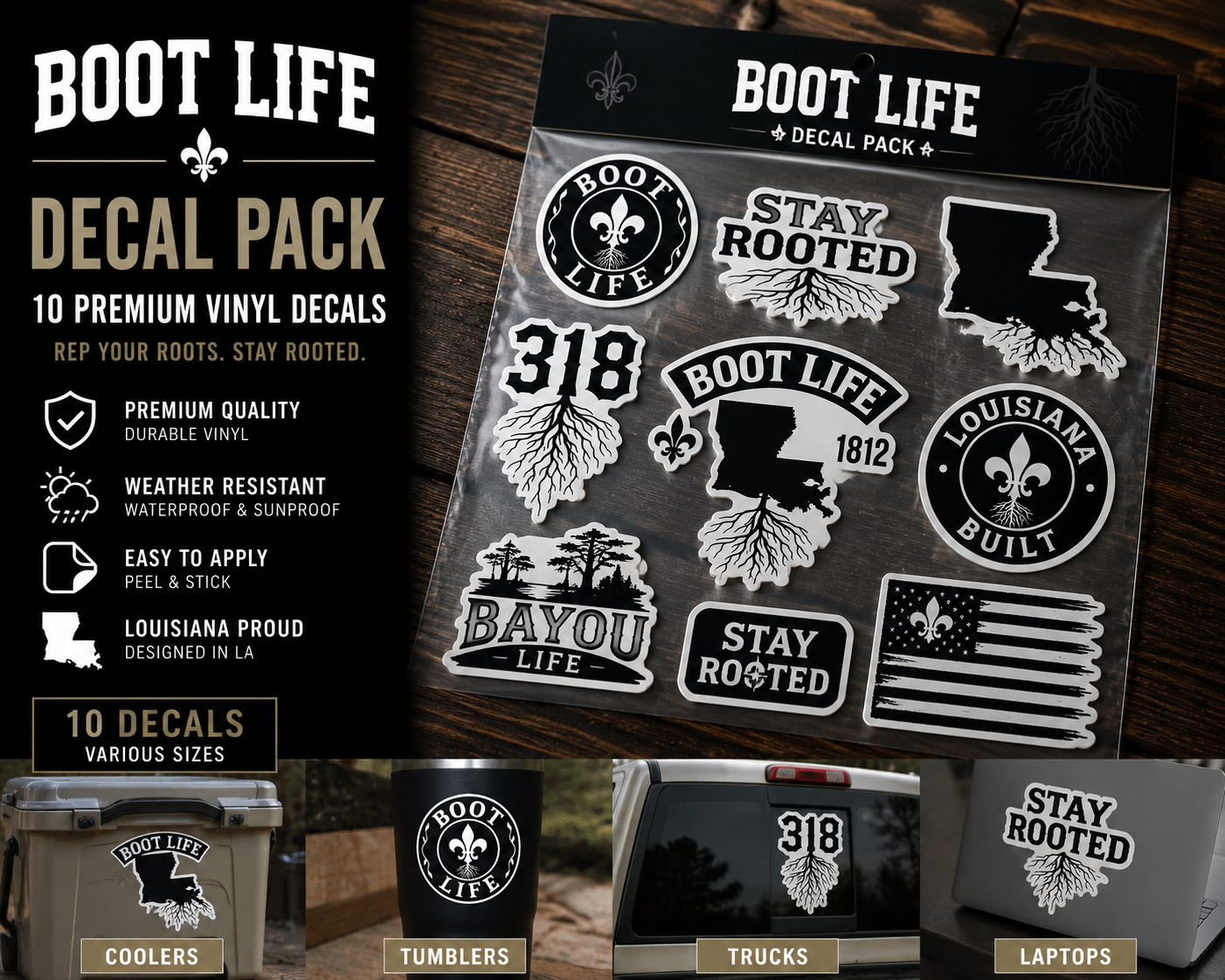 Stay Rooted Decal Pack
