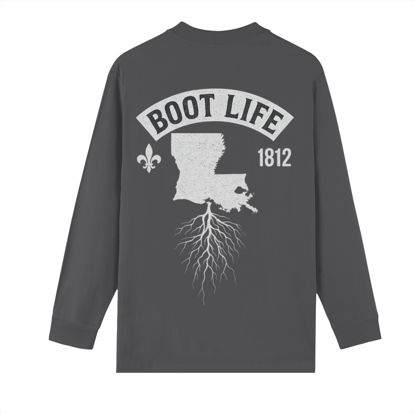 Crew Neck Drop Shoulder Long Sleeve Shirt
