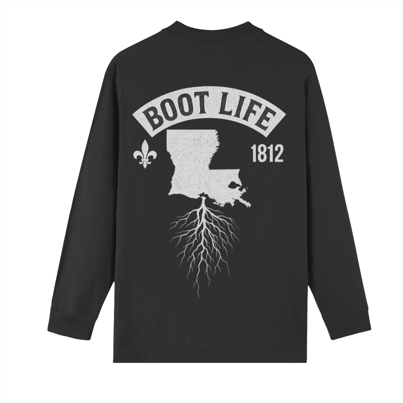 Crew Neck Drop Shoulder Long Sleeve Shirt