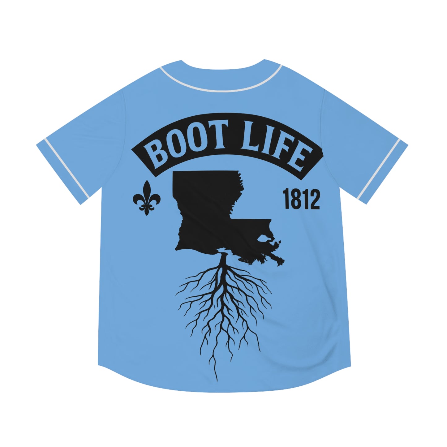 Louisiana Spirit Baseball Jersey, AOP Men's Tee, Rooted in Tradition, Gift for Sports Fans, Louisiana Pride Apparel, Summer Casual Wear