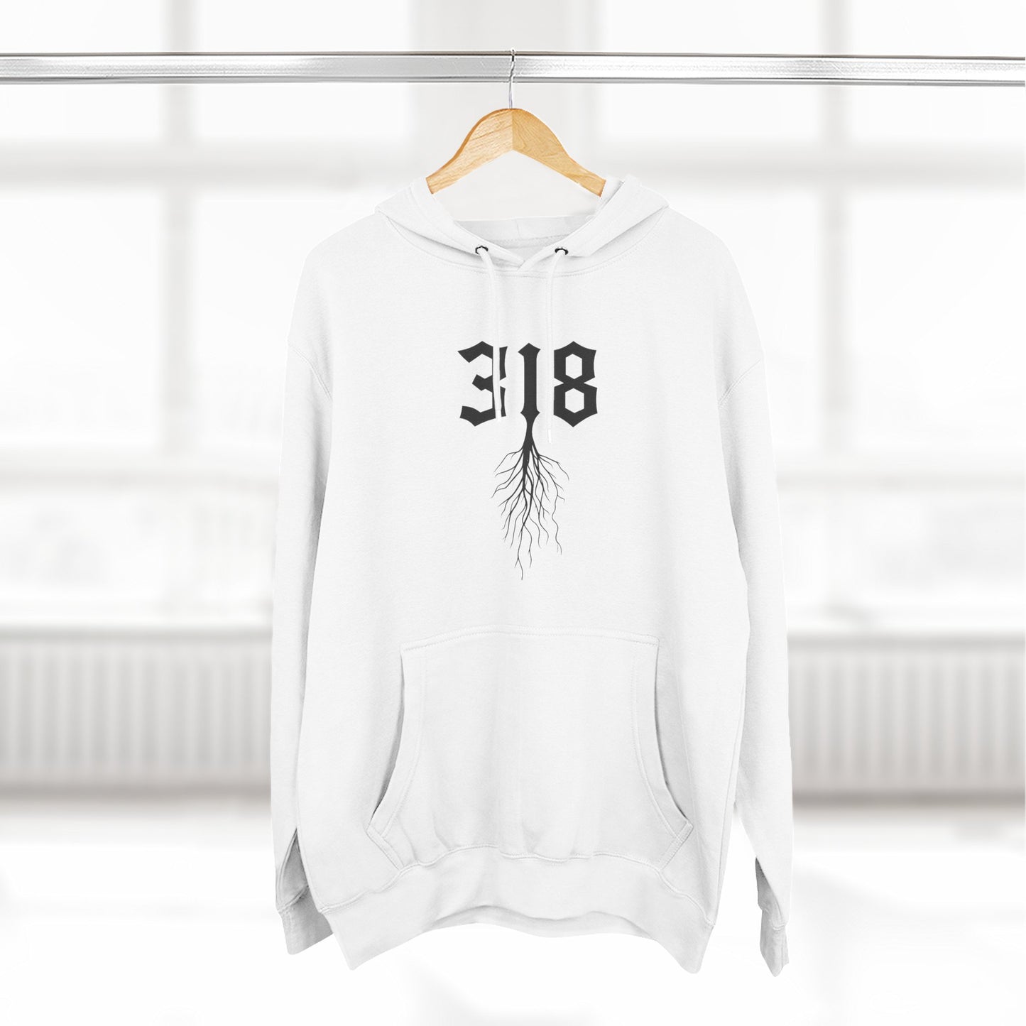 Three-Panel Fleece Hoodie