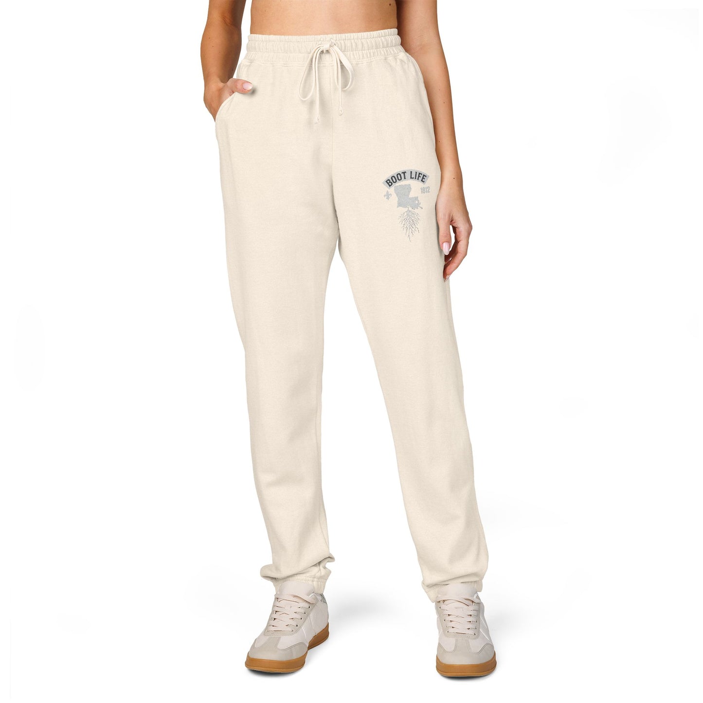 Cozy Garment-Dyed Fleece Sweatpants | Relaxed Fit Lounge Wear, Comfy Activewear, Ideal Gift for Home, Gym, and Travel