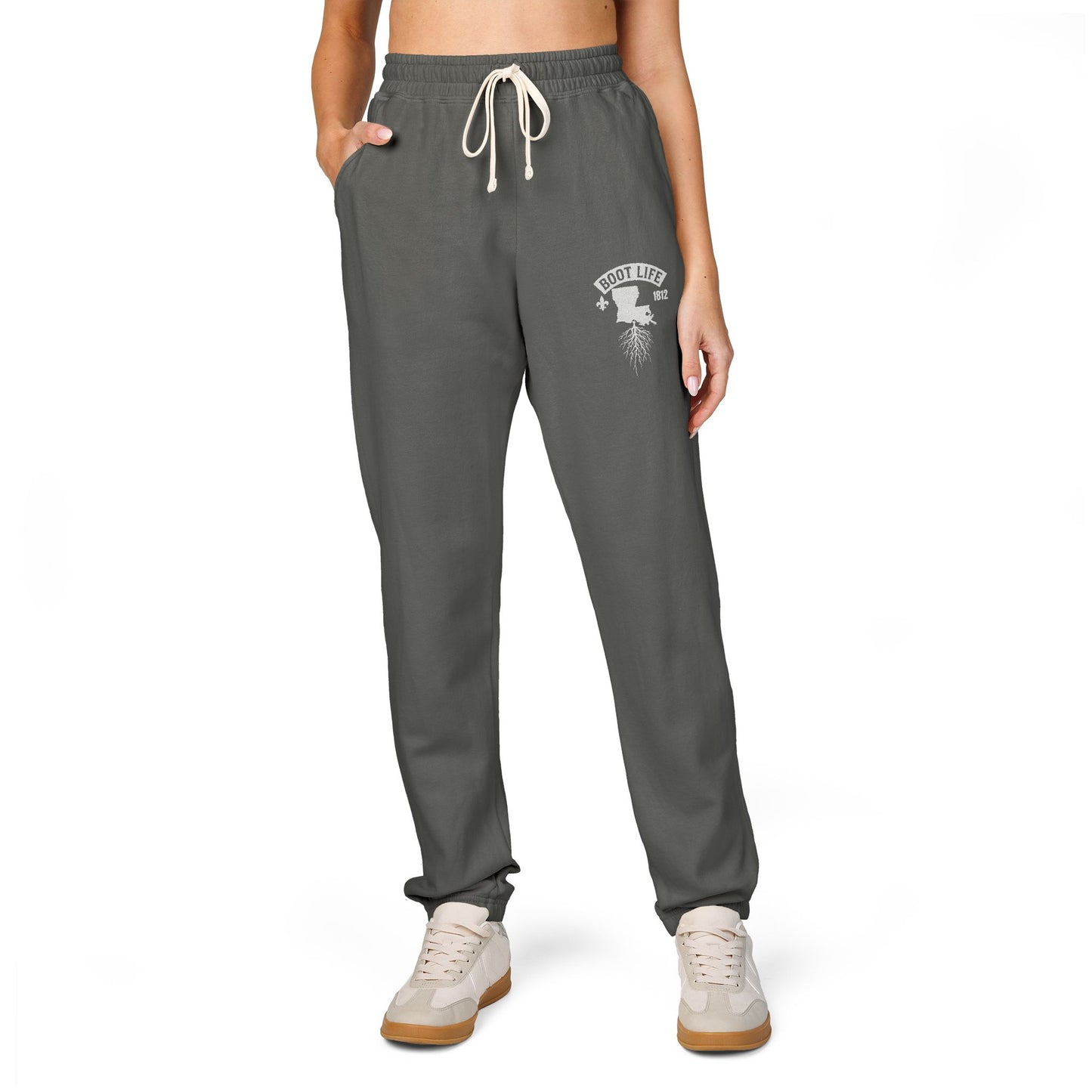 Cozy Garment-Dyed Fleece Sweatpants | Relaxed Fit Lounge Wear, Comfy Activewear, Ideal Gift for Home, Gym, and Travel