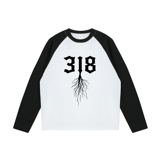 Color-Blocked Raglan Long-Sleeve T-Shirt